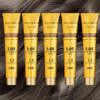 Pack of 5 - 5.@0 Light Brown Olive Hair Color