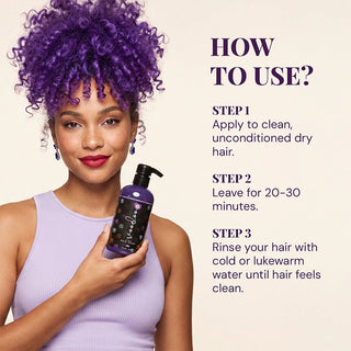 Vegan - Semi Permanent Hair Dye -Purple Hair Color Moehair USA