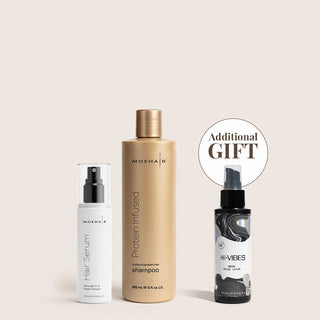 Protein Infused Shampoo & Hair Serum Combo Moehair USA