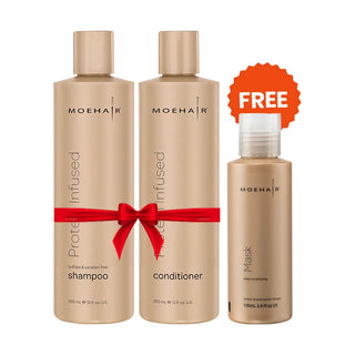 Combo of Protein Infused Shampoo & Conditioner with Free Hair Mask