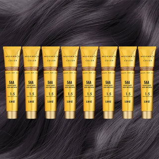 5AA - Light Deep Ash Brown Hair  Color - Permanent Hair Dye Moehair USA
