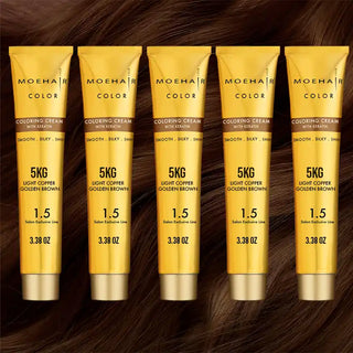 Pack of 5 - 5KG - Copper Golden Brown Hair Color