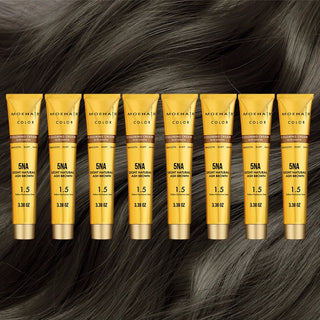 5NA - Light Natural Ash Brown Hair Color - Permanent Hair Dye Moehair USA
