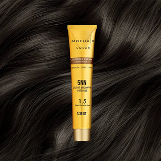 3.38 Oz - 5NN - Brown Hair Color - Permanent | Paraben & Cruelty Free