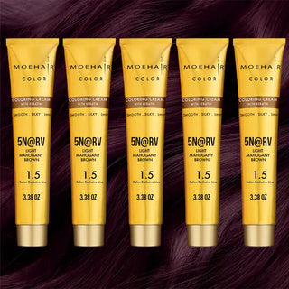 Pack of 5 - 5N@RV Light Mahogany Brown Hair Color