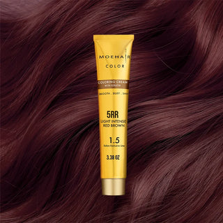 3.38 Oz - 5RR - Red Brown Hair Dye - Permanent