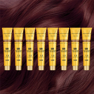 5RR Light Intense Red Brown Hair Color Moehair USA