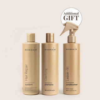Hair Repair System and Clarifying Shampoo Combo Moehair USA