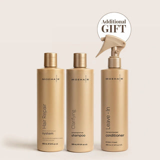 Hair Repair System and Clarifying Shampoo Combo Moehair USA