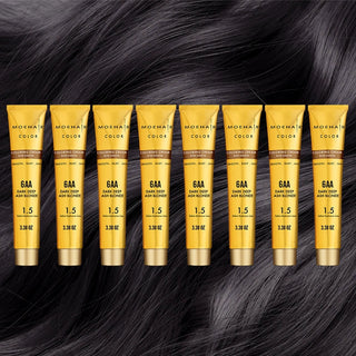 6AA - Dark Deep Ash Blonde Hair Color - Permanent Hair Dye Moehair USA