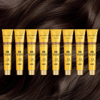 6GA - Dark Golden Ash Blonde Hair Color - Permanent Hair Dye Moehair USA