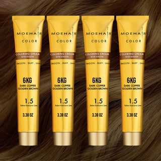 Dark Copper Golden Brown Hair Color 6KG