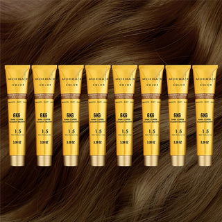 Dark Copper Golden Brown Hair Color 6KG Moehair USA