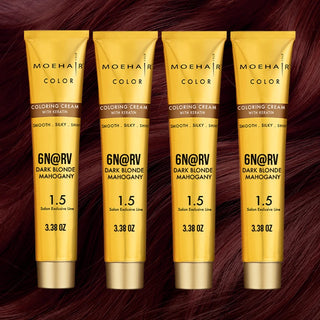 6N@RV Dark Blonde Mahogany Hair Color