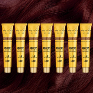 6N@RV Dark Blonde Mahogany Hair Color