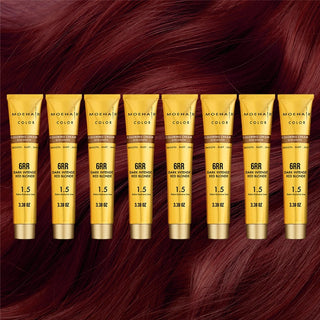 6RR Dark Intense Red Blonde Hair Color Moehair USA