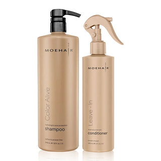 Color Alive Shampoo & Leave-in Conditioner Combo Moehair USA