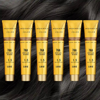 7AA - Deep Ash Blonde Hair Color - Permanent Hair Dye Moehair USA