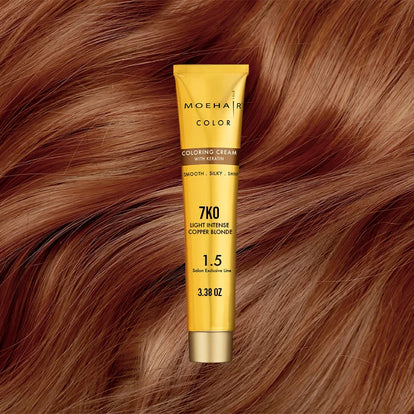 3.38 Oz - 7KO - Light Copper Blonde Hair Color - Permanent Hair
