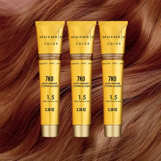 Pack of 3 - 7KO - Light Copper Blonde Hair Color