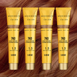 7KO Light Intense Copper Blonde Hair Color