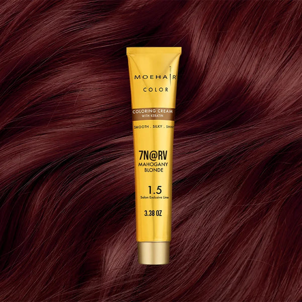 3.38 Oz - 7N@RV Mahogany Blonde Hair Color - Permanent | Paraben