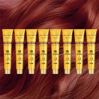 7RR Intense Red Blonde Hair Color Moehair USA