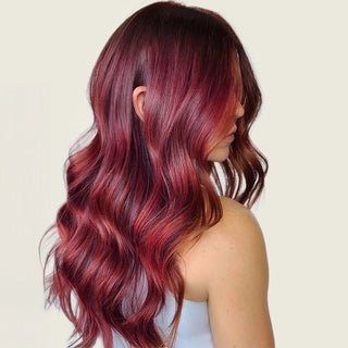 7RR Intense Red Blonde Hair Color Moehair USA