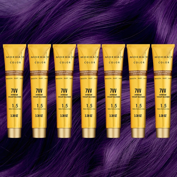 3.38 Oz - 7VV - Intense Voilet Blonde Hair Color | Paraben Free