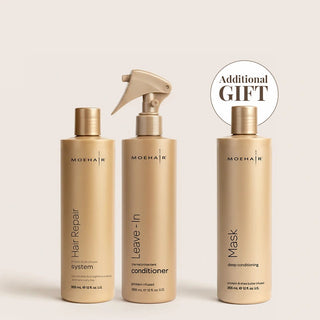 Hair Repair System and Leave In Conditioner  Combo Moehair USA