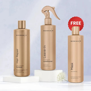 Hair Repair System and Leave In Conditioner  Combo Moehair USA