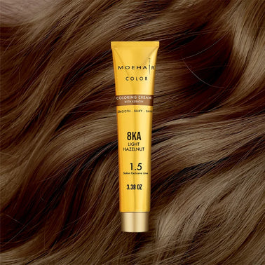 3.38 Oz - 8KA - Light Hazelnut Hair Color - Permanent | Paraben