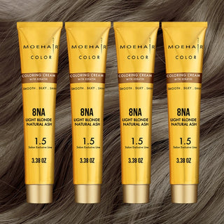 8NA - Light Blonde Natural Ash Hair Color - Permanent Hair  Dye