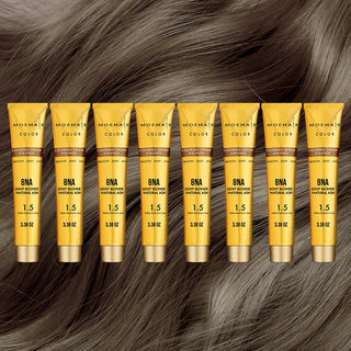 8NA - Light Blonde Natural Ash Hair Color - Permanent Hair  Dye Moehair USA