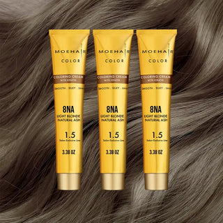 pack of 3 - 8NA - Light Ash Blonde Hair Color