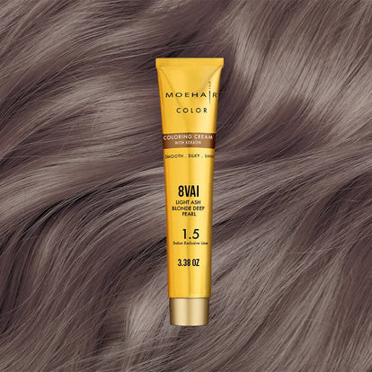 3.38 Oz - 8VAI - Ash Blonde Deep Pearl Hair Color - Permanent