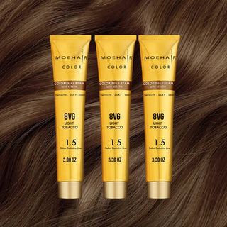 8VG Light Tobacco Hair Color Moehair USA