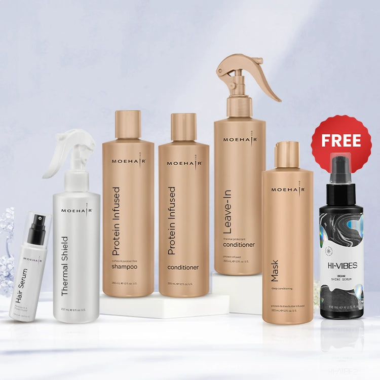 モエモエマウレアエステ&フェイスセラムセット Moehair All-Season Haircare Essentials | Strength, Shine & Care