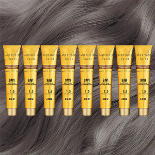 9AVI Light Pearl Smokey Blonde Hair Color Moehair USA