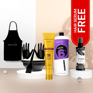 Moehair Hair Coloring Kit (9N Hair Coloring cream)