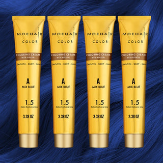 A Mix Blue Hair Color