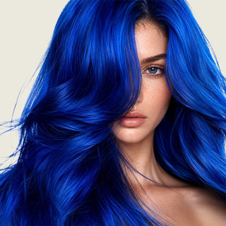 A Mix Blue Hair Color Moehair USA
