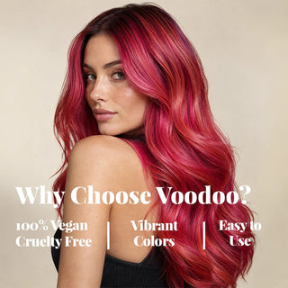 VOODOO Electric Fruit Punch Hair Color Kit + FREE 12 Oz Color Alive Shampoo, Conditioner & Pro Coloring Kit Moehair USA Inc.