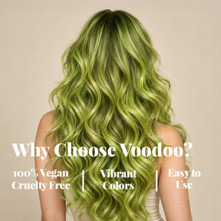 VOODOO Wasabi Pop Hair Color Kit + FREE 12 Oz Color Alive Shampoo, Conditioner & Pro Coloring Kit Moehair USA Inc.