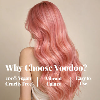 VOODOO Pink Pomelo Hair Color Kit + FREE 12 Oz Color Alive Shampoo, Conditioner & Pro Coloring Kit Moehair USA Inc.