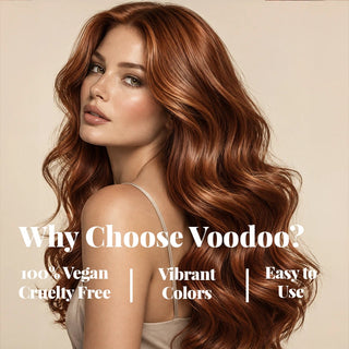 VOODOO Burnt Copper Hair Color Kit+ FREE 12 Oz Color Alive Shampoo, Conditioner & Pro Coloring Kit Moehair USA Inc.