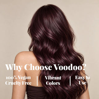 VOODOO Blackcurrant Wine Hair Color Kit+ FREE 12 Oz Color Alive Shampoo, Conditioner & Pro Coloring Kit Moehair USA Inc.