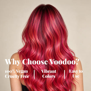 VOODOO Electric Fruit Punch Hair Color Kit + FREE 12 Oz Color Alive Shampoo, Conditioner & Pro Coloring Kit Moehair USA Inc.