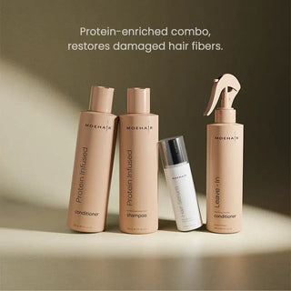 Protein Infuse Shampoo and Conditioner, Hair Serum, Leave in Conditioner