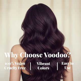 VOODOO Plum Noir Hair Color Kit + FREE 12 Oz Color Alive Shampoo, Conditioner & Pro Coloring Kit Moehair USA Inc.